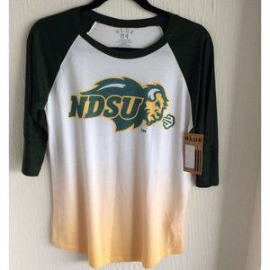 NWT, NDSU Bison, Womens Shirt, Size M, Blue 84 Brand